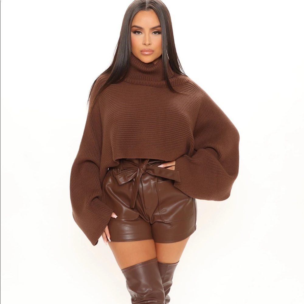 Fashion Nova Faux Leather Shorts